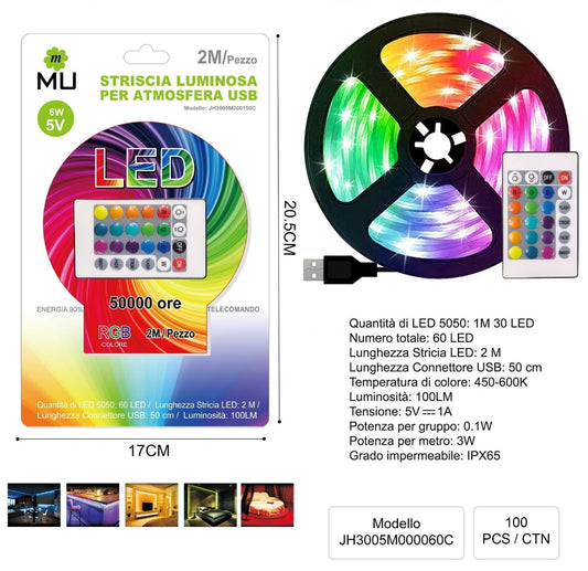 MU Strisce Led 2M RGB LED