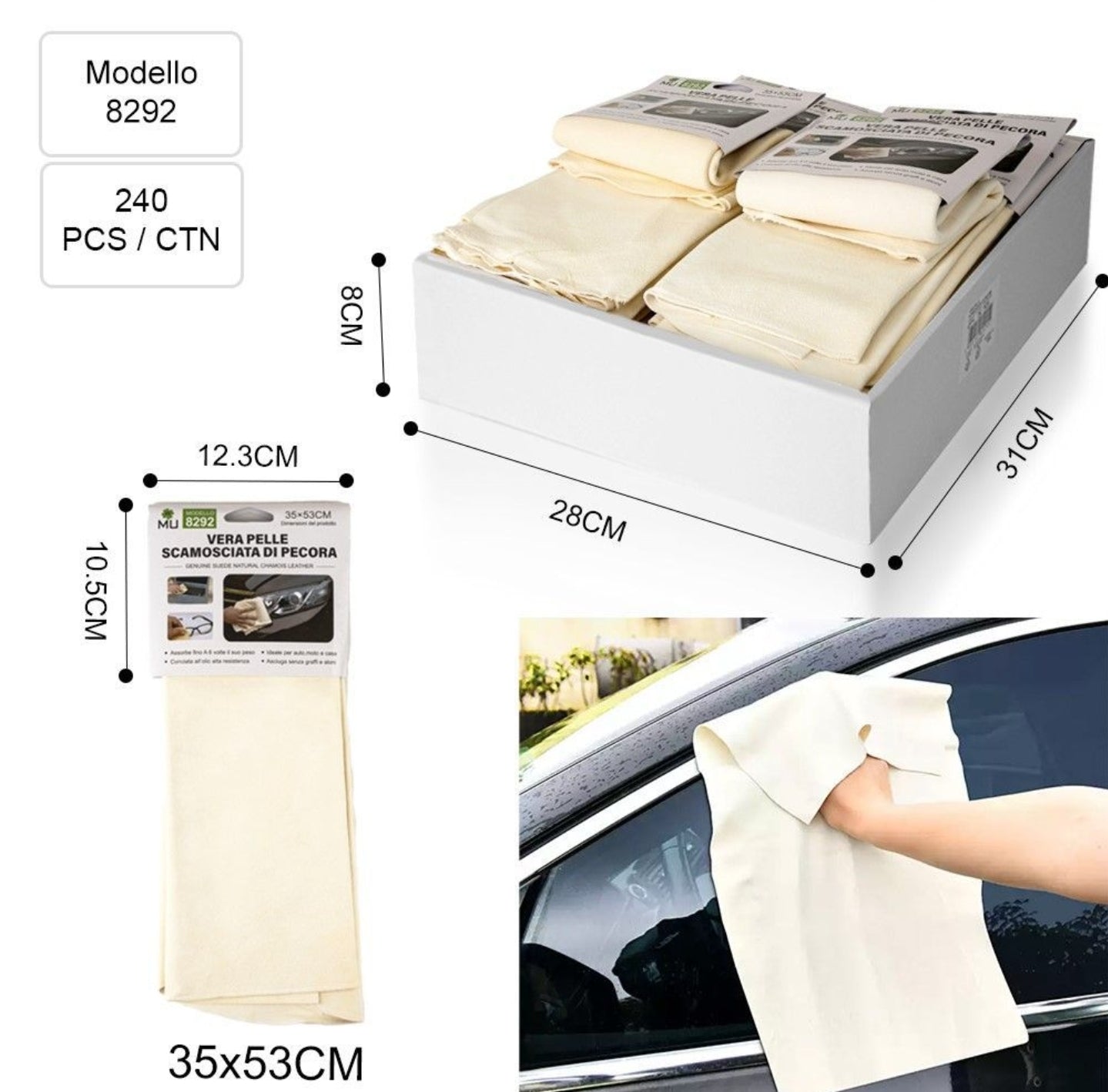 MU Car Window Cleaning Towel