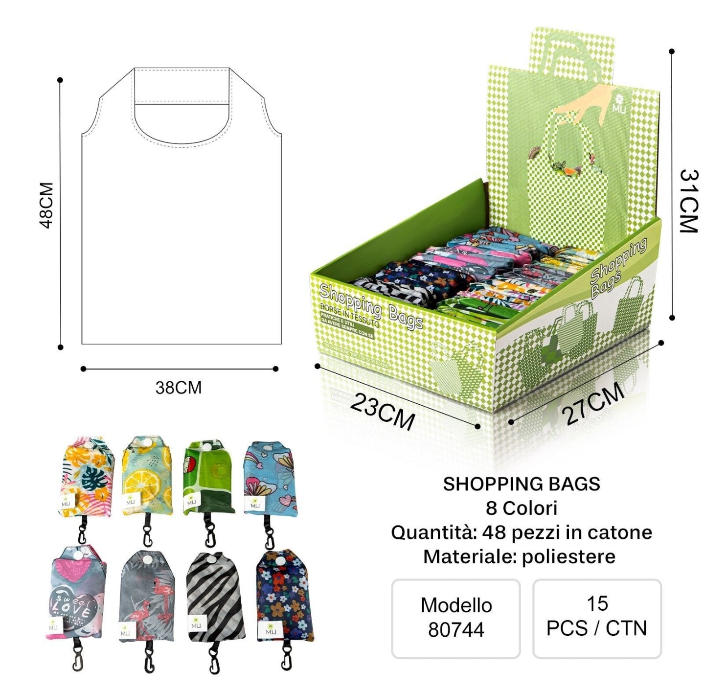 MU Grocery Bags 38*58cm
