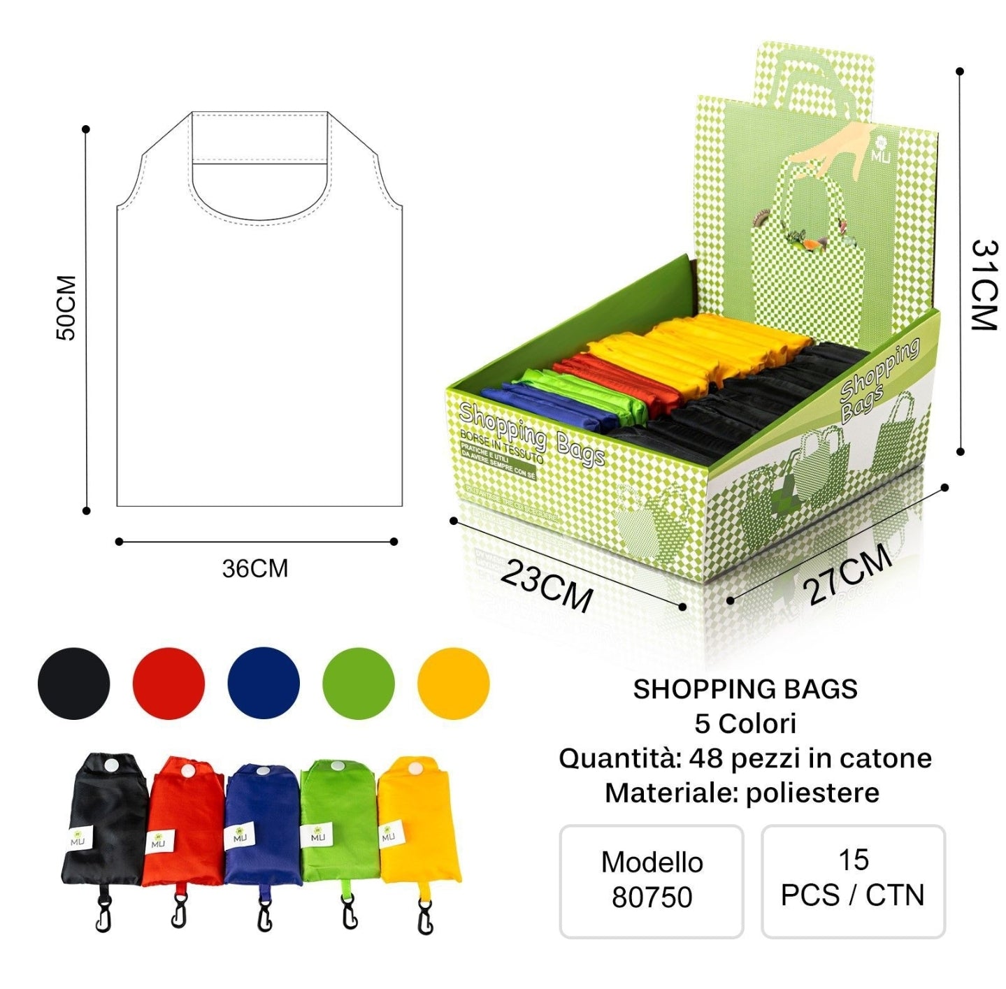 MU Grocery Bags 38*58cm