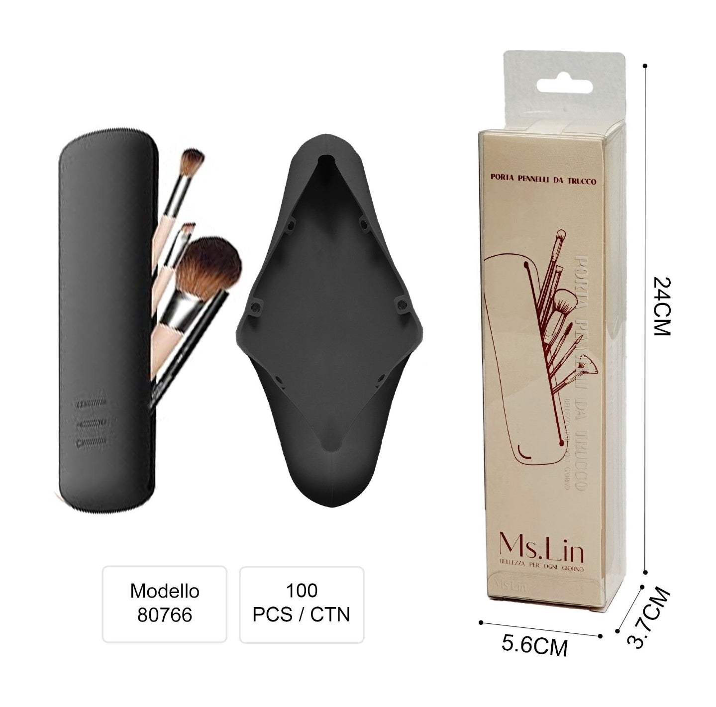 Tragbare Kosmetiktasche aus Silikon