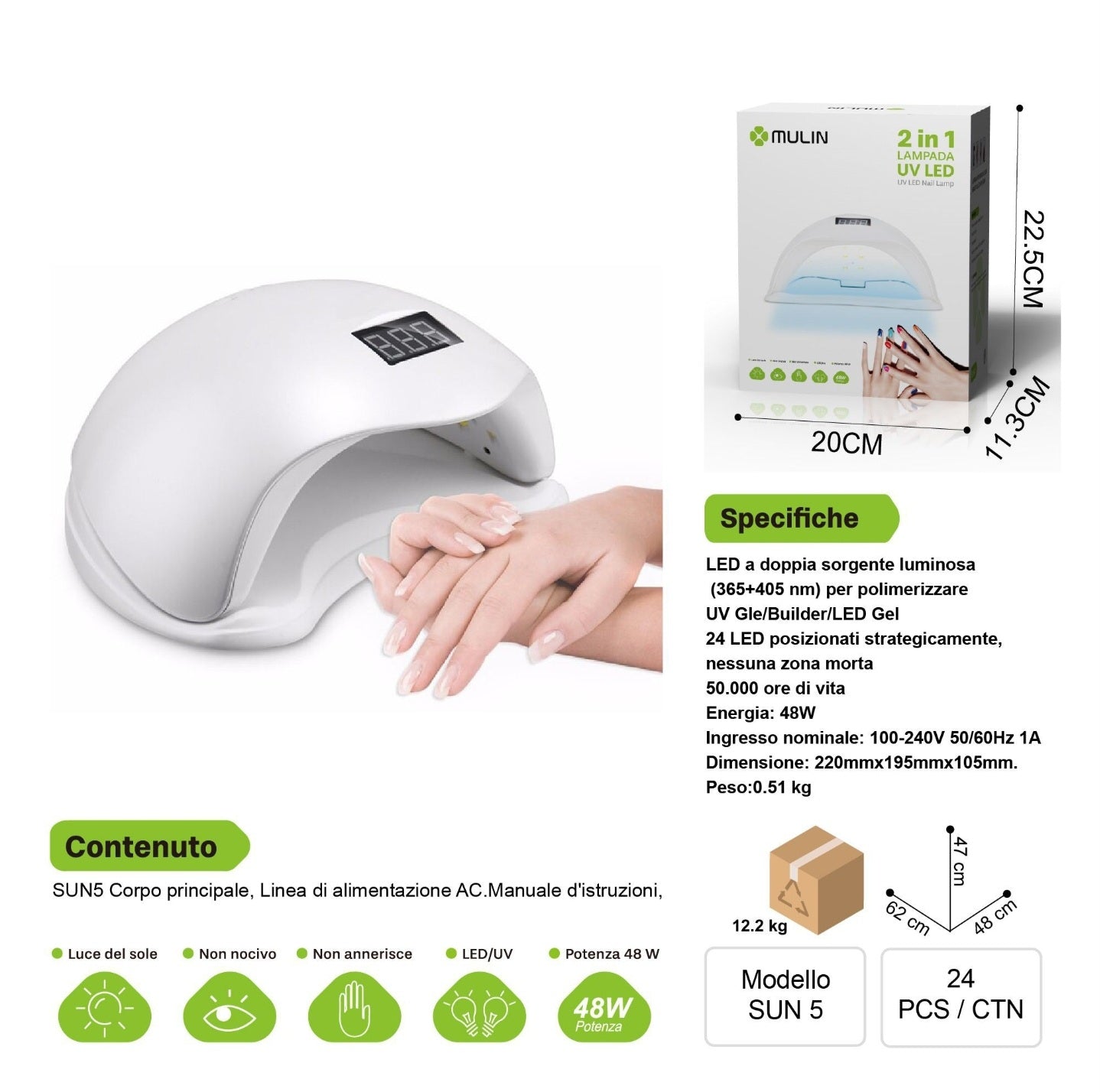 SUN-5 2-in-1 UV-Nagellampe