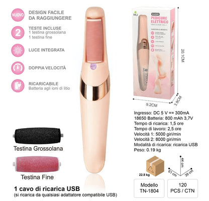 TN-1804 Elektrischer Pediküre-Hornhautentferner
