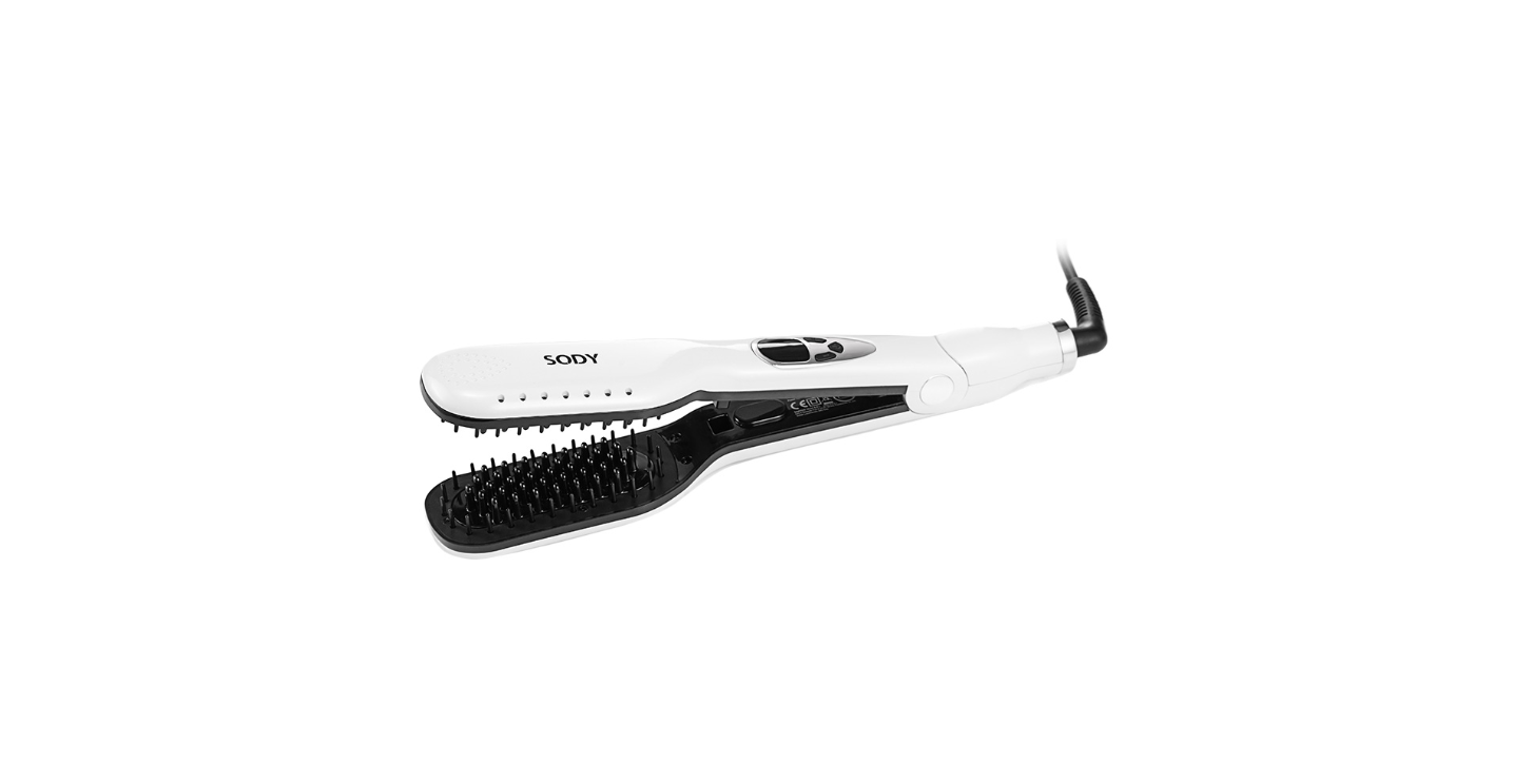 Doppia Spazzola Lisciante in Ceramica per Capelli Umidi e Asciutti – Effetto Lisciatura Professionale