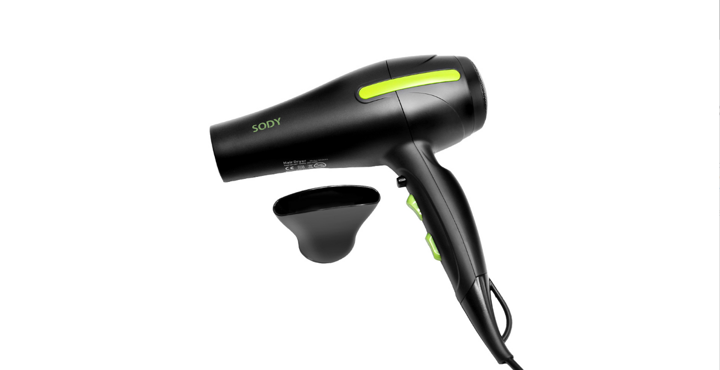 Asciugacapelli 2400W con Motore DC e Concentratore – Asciugatura Rapida e Styling Professionale