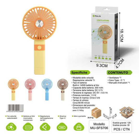 Ventilatore con suppporto per cellulare SFS706