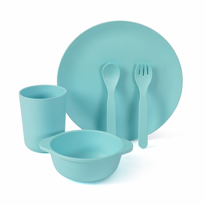 SET CENA 5PZ In Amido di Mais, Ecologico e Riutilizzabile