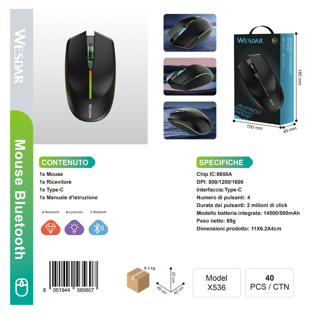 X536W Wireless Mouse
