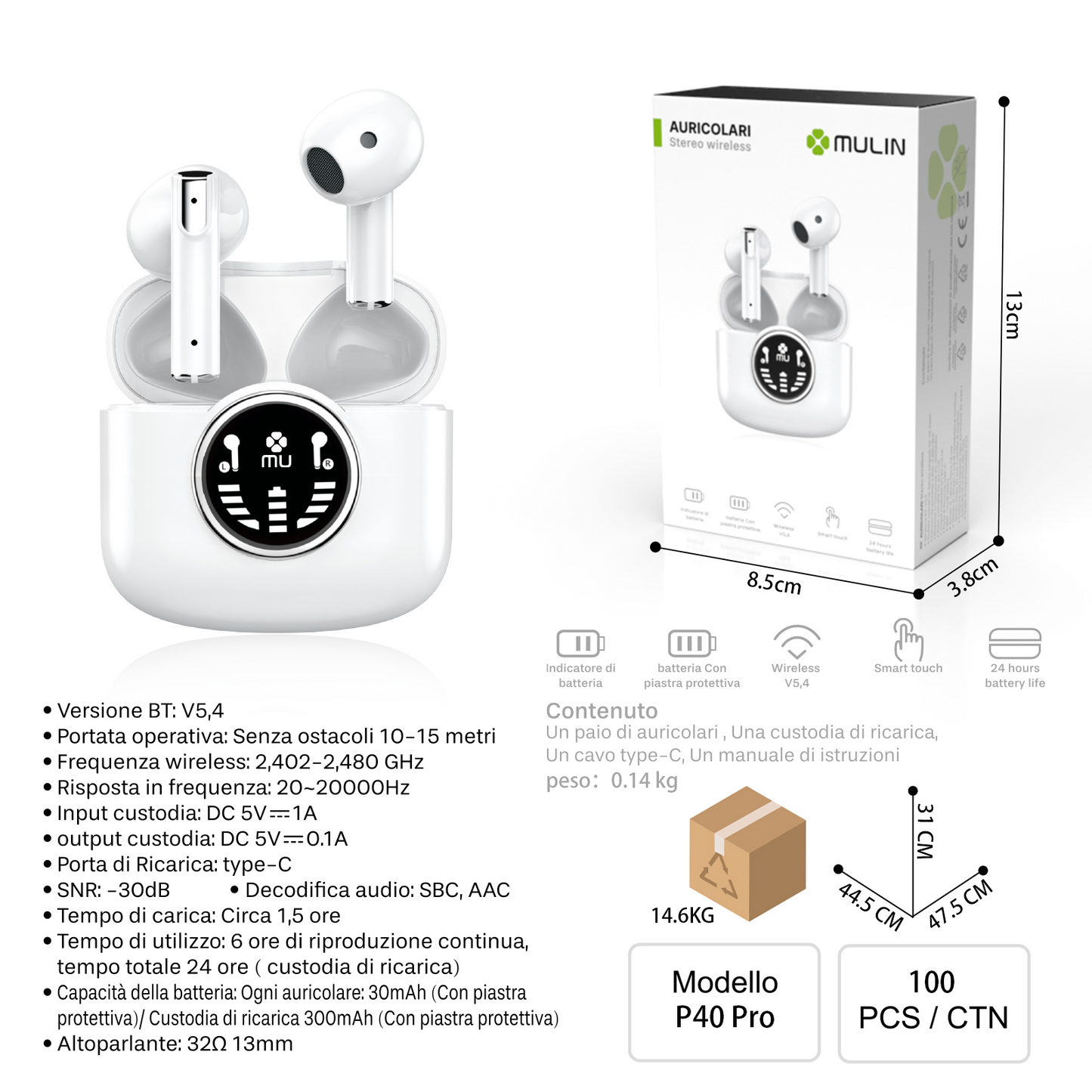 P40 Pro 无线立体声耳机