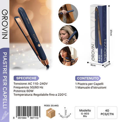 GROVIN G-803 Piastra per Capelli 60W