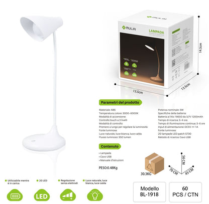 BL-1918 Lampada da Tavolo a LED