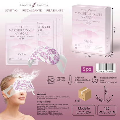 MS. LIN Maschera Occhi a Vapore (Lavanda)