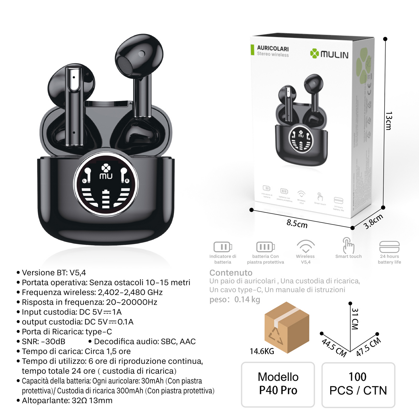 P40 Pro 无线立体声耳机