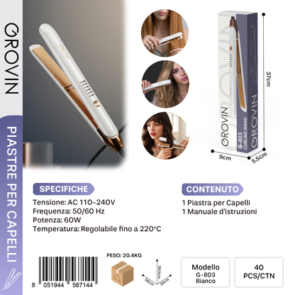 GROVIN G-803 Piastra per Capelli 60W