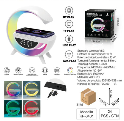 KP-3701 RGB-Funklautsprecher und kabelloses Telefonladegerät