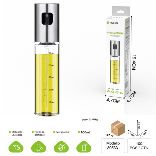 Nebulizzatore Spray Olio e Aceto 100ml