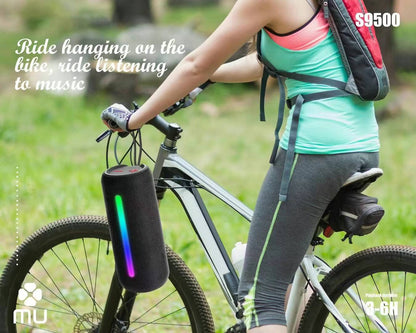 Tragbarer kabelloser RGB-Lautsprecher S9500 (schwarz)