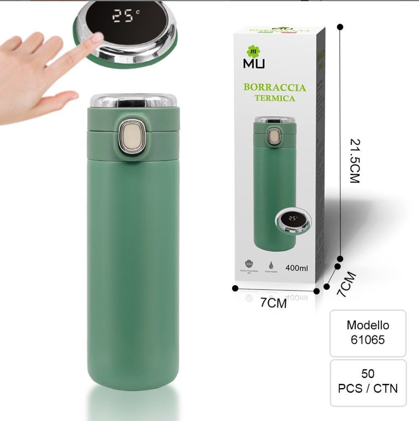 Borraccia Termica Digitale 400ml