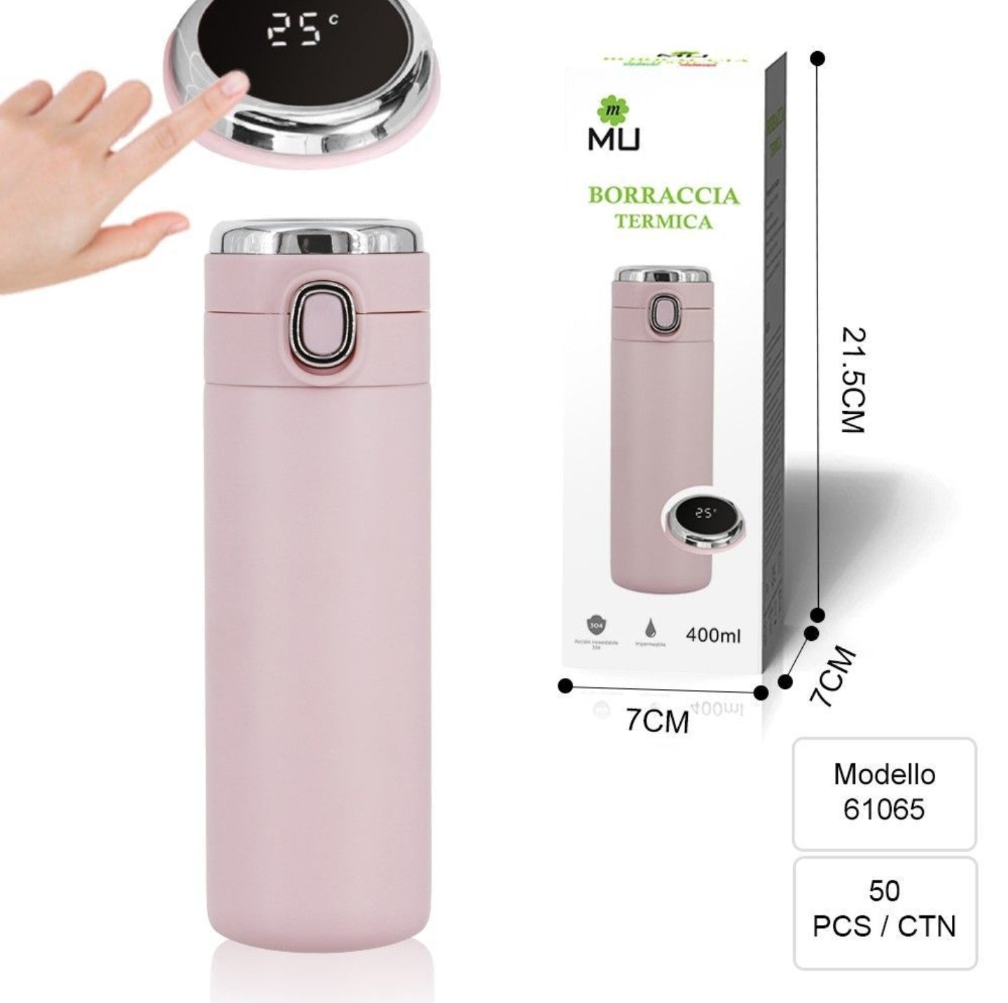 Borraccia Termica Digitale 400ml