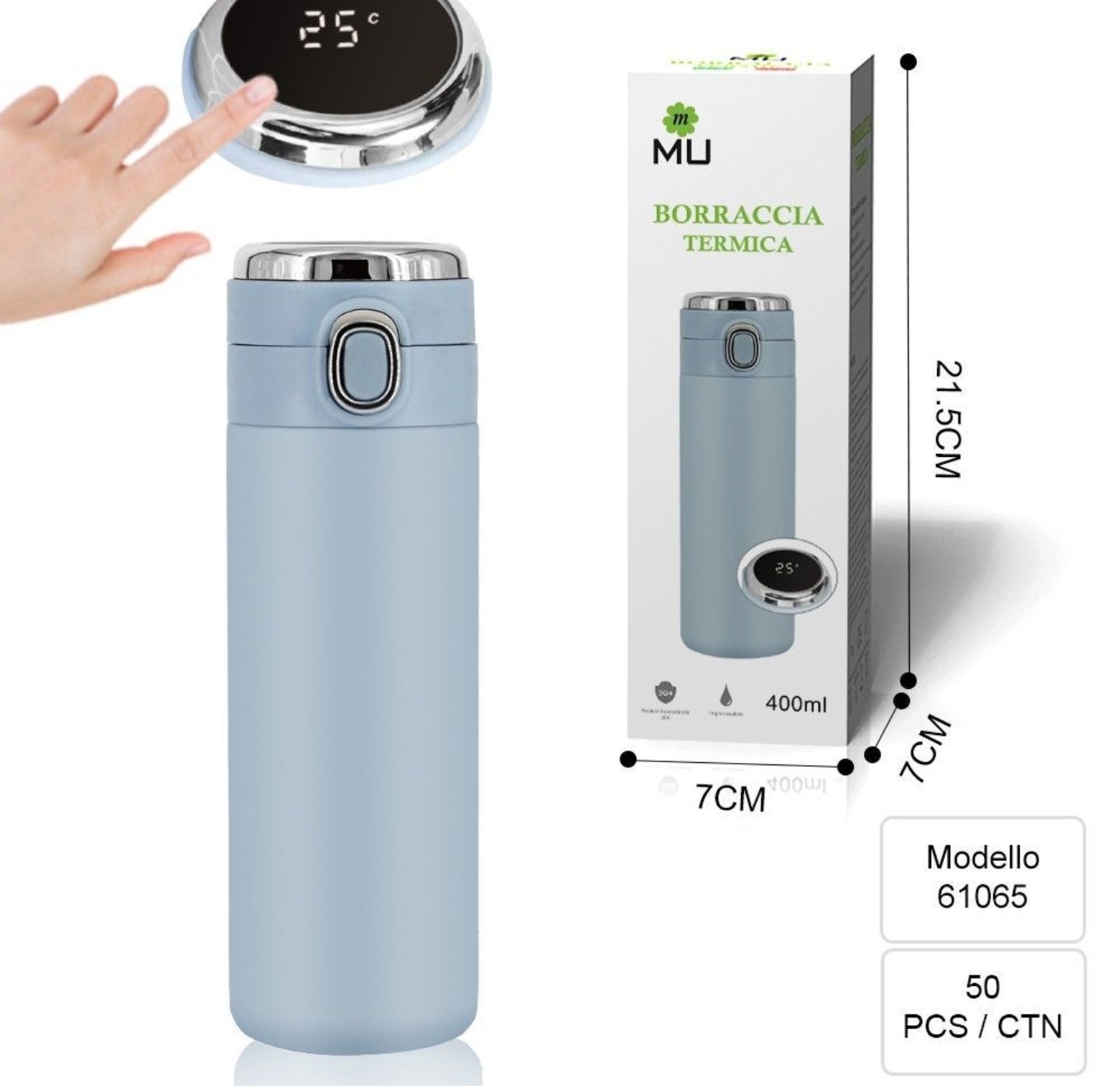 Borraccia Termica Digitale 400ml