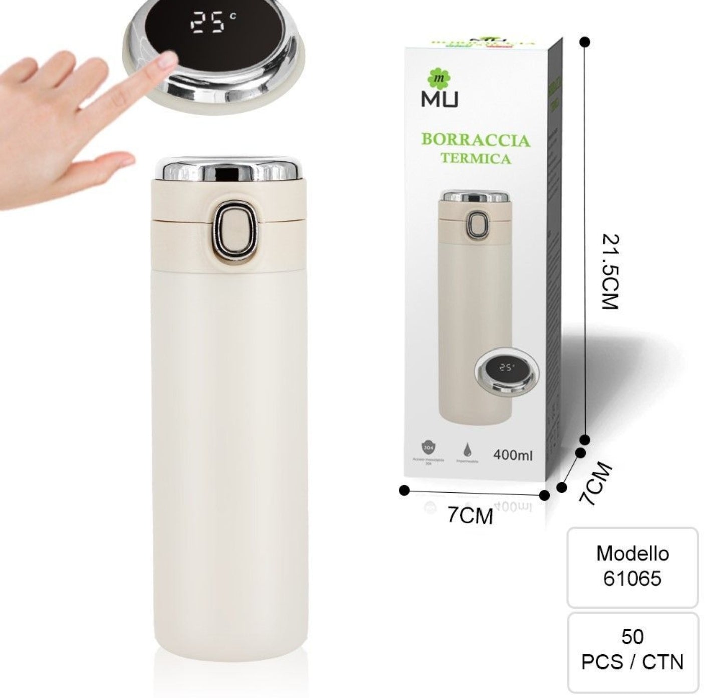 Borraccia Termica Digitale 400ml