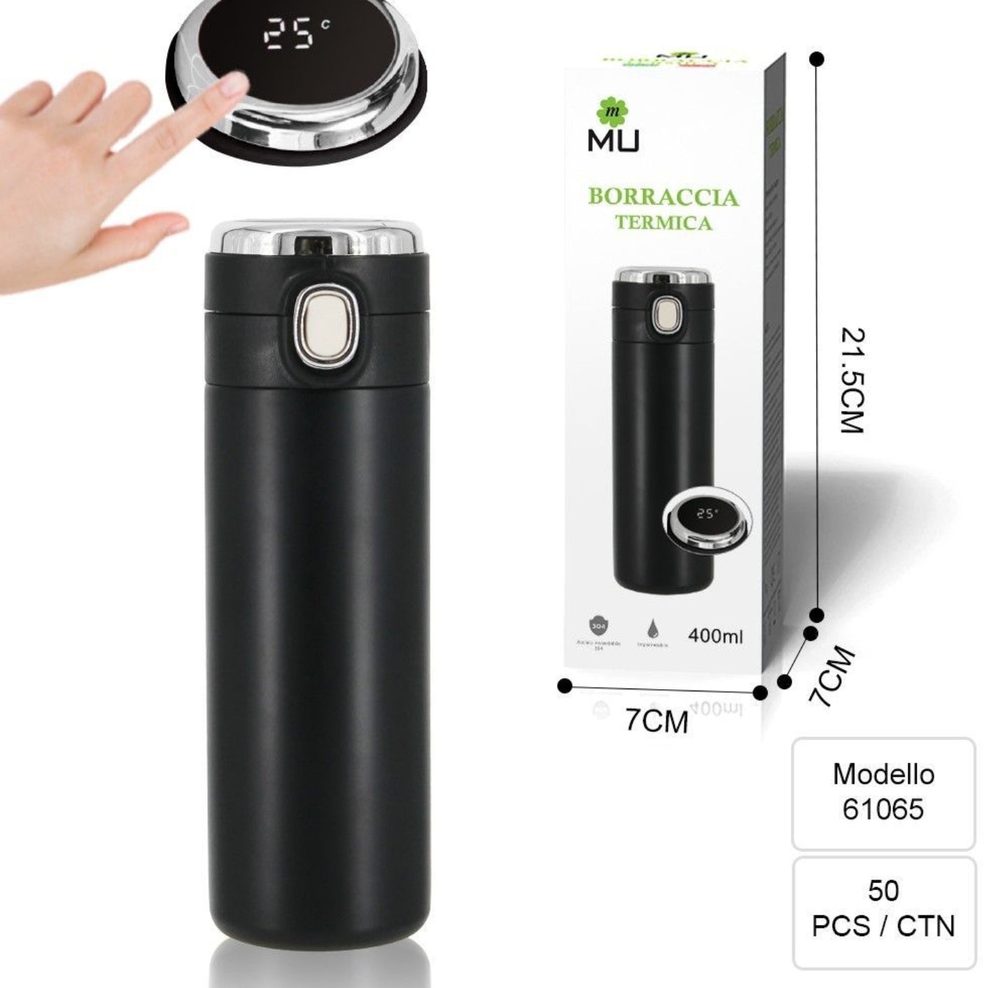 Borraccia Termica Digitale 400ml